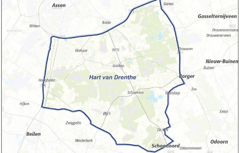 Hart van Drenthe risicogebied wolf
